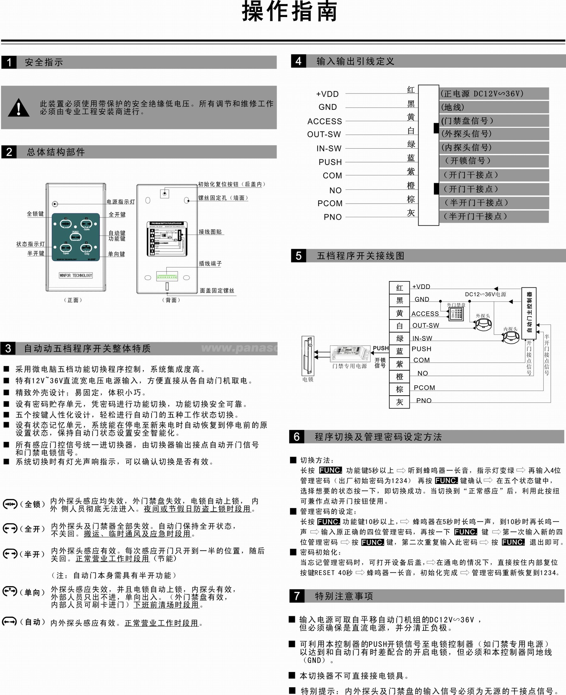 卡博CNB-203F 五档程序开关(图1)