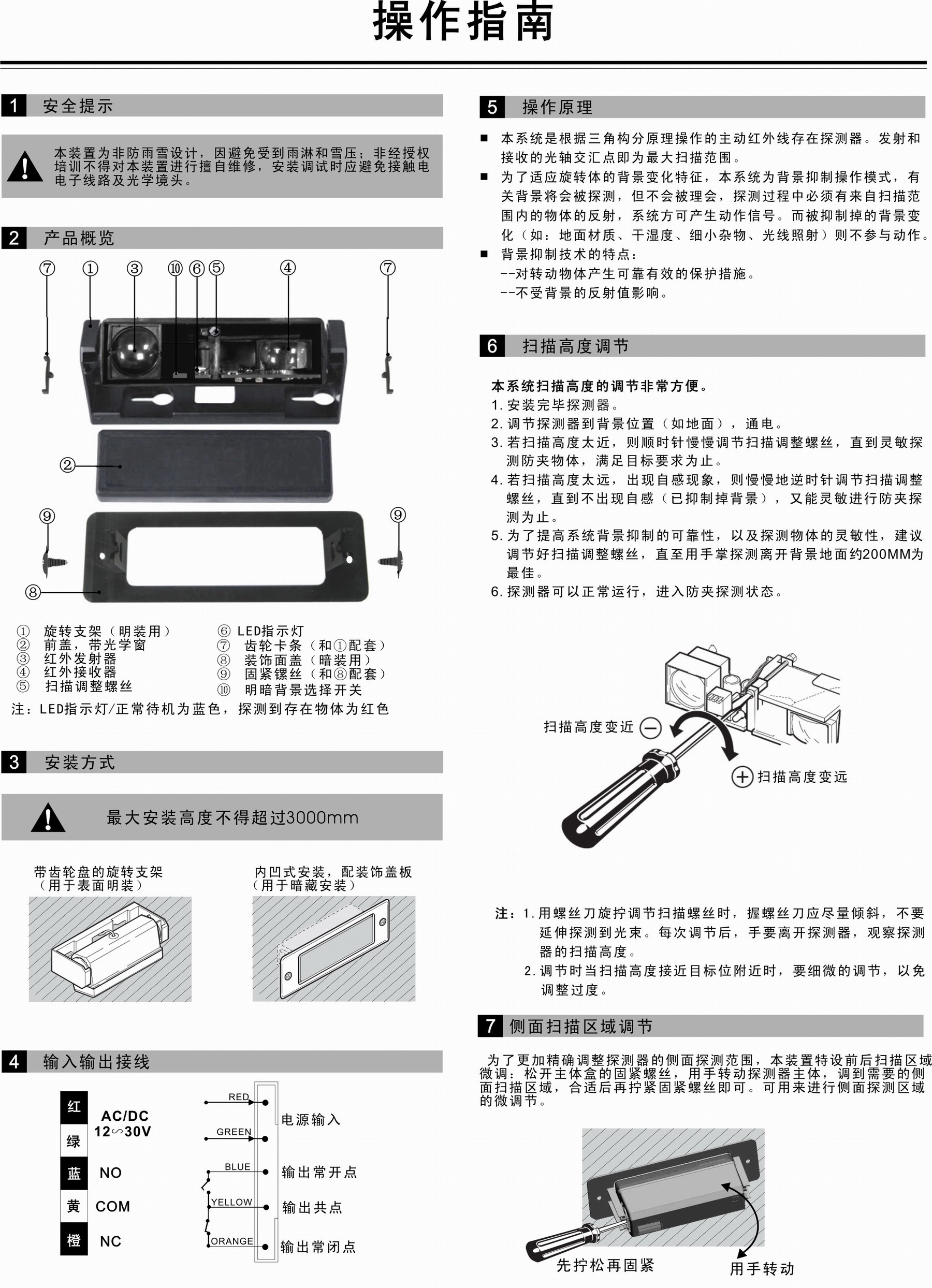 卡博CNB-220 红外防夹探头(图1)