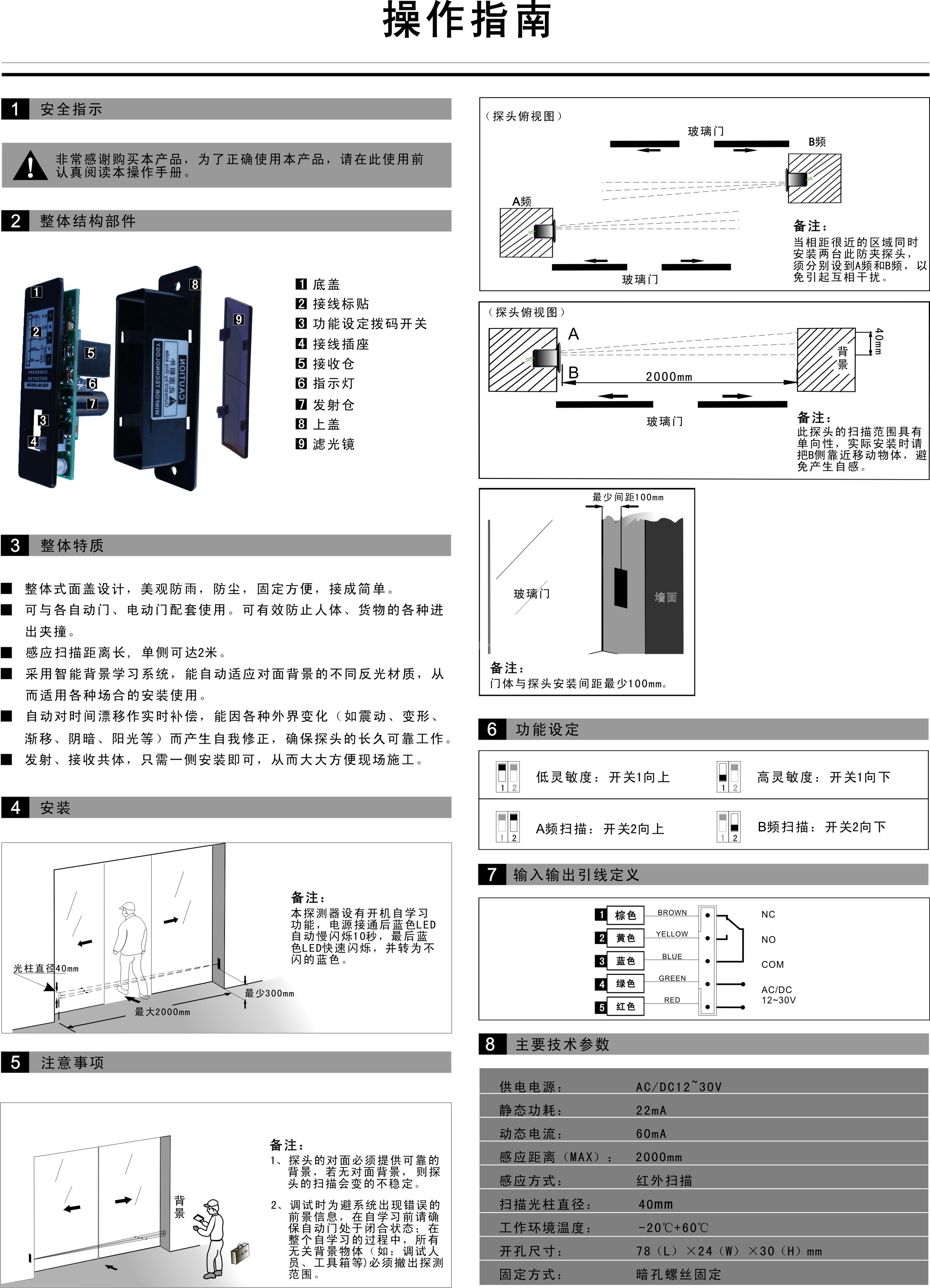 卡博CNB-234 侧面防夹探头(图1)